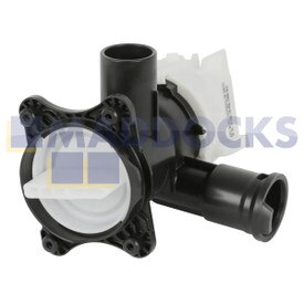 Genuine Original Bosch Siemens Multi-Model Fitting Washing Machine Drain Pump Base & Filter Housing (31mm Outlet, 39mm Inlet, 45W, 80V)