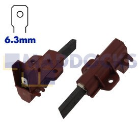 Genuine Original Indesit Motor '3rd Type' Carbon Brushes (31mm x 12mm x 5mm, Pack of 2)