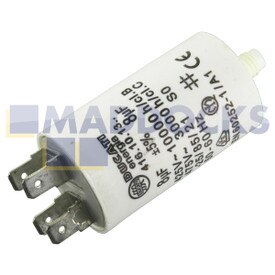 Genuine Original Indesit Capacitor (8uF / 8MFD, 450VAC)