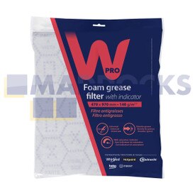 Genuine Original WPro Cut to Size Cooker Hood Extractor Grease Filter (470mm x 970mm, UGF015)