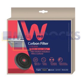 Genuine Original Whirlpool Carbon Filter Type E233 (Ø233 x 28 mm)