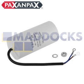 Universal Capacitor (100uF / 100MFD, 450VAC) with 20cm Cable Connectors