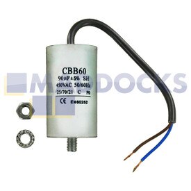 No Longer Available. Discontinued [Universal Capacitor (90uF / 90MFD, 450VAC) with 20cm Cable Connectors]