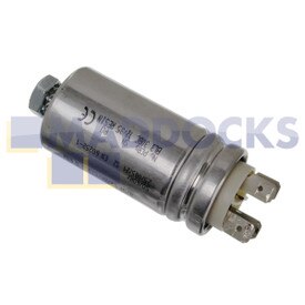 Genuine Original Crosslee White Knight Universal Metal 4-Tag Capacitor (8uF, 450VAC)