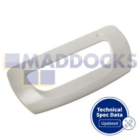 Compatible for Electrolux EUC19291W, ERC25391W8, ERC34291W8, ERA34291W8; Frigidaire FRCLF185W, FRCF185W; Zanussi ZFU20232WA, ZRA33400WA Series Fridge Freezer Door Handle