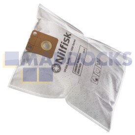 Genuine Original Nilfisk SALTIX 10, VP300 ECO, VP300 HEPA Series SMS Dust Bags (Pack of 10)