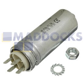 Genuine Original Beko 8uF / 8mfd Metal Shell DV1160, DCY7402X Type Tumble Dryer Run Capacitor