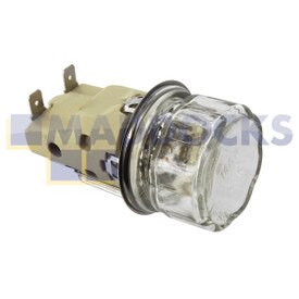 Genuine Original Beko, Flavel, Blomberg, Lamona, Leisure Multi-Model Fitting Oven Lamp Holder Assembly & Bulb (25W)