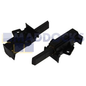 Genuine Original AEG/FHP Motor 'Type L/LX' 2.8mm Terminal Carbon Brushes (32mm x 12mm x 5mm, Pack of 2)