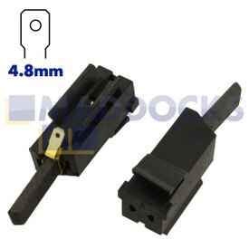 Genuine Original Non-Laminated GEC/GDA Motor Carbon Brushes (25mm x 9mm x 4mm, Pack of 2)