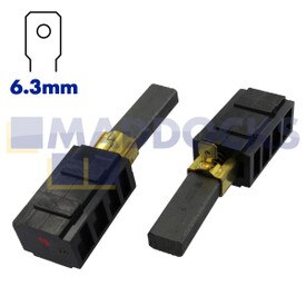 Genuine Original Ametek Lamb Produced Carbon Brushes for 7.2" 220-240V Motors for 28-Bar, 1.125" Commutators (833415-55, 28mm x 10mm x 6.5mm, Pack of 2)
