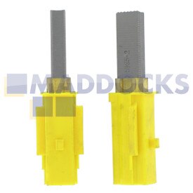 Genuine Original Ametek Lamb Produced Extralife Auto Stop Mechanism Carbon Brushes for 5.7" 230V Motors (833377-50, 29mm x 11mm x 6mm, Pack of 2)