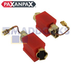 Compatible for Miele Motor 'Rubber Holder Type' Carbon Brushes (24mm x 15mm x 5mm, Pack of 2)