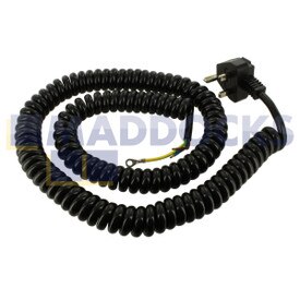 Genuine Original Lincat GBM3, Panther P6, P8 Series Hot Cupboard Curly Lead Cable & 3-Pin UK Mains Plug