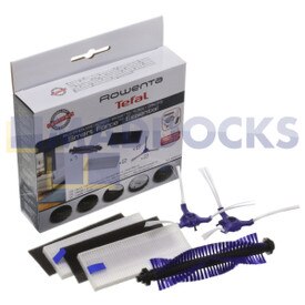 Genuine Original Rowenta RR69xx Smart Force Essential Brushes and Filters Kit (Pack of 4 + 3)