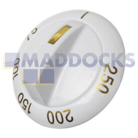Genuine Original Beko DC212W, DV300W Series Oven Grill White Control Knob