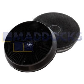 Compatible for Beko ACK62259 Type Carbon Charcoal Filter (130mm x 149mm, Pack of 2)