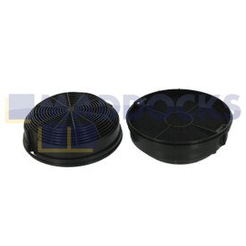 Universal Elica 'Type 47' Carbon Charcoal Cooker Hood Filters (150mm x 50mm, Pack of 2)