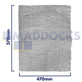 Universal Cut-to-Size Aluminium Cooker Hood Filter (470mm x 570mm)