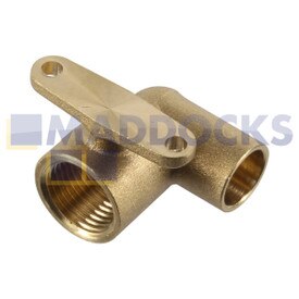 Universal Gas Cooker Angled Wall Plate Connector (15mm / 1/2")