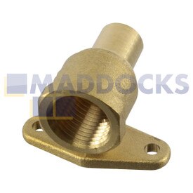 Universal Gas Cooker Straight Connector with Stub (15mm / 1/2")