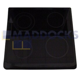 Genuine Original Indesit Hotpoint EW74K, C367EKH, HAE60K, HUE61K Type Ceramic Hob Assembly