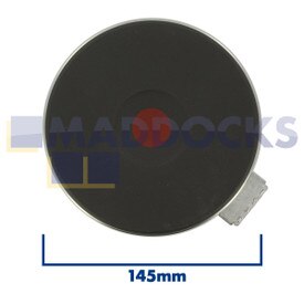 Universal Wide 8mm Rim Quick Heat Solid Hotplate (145mm & 1500W)