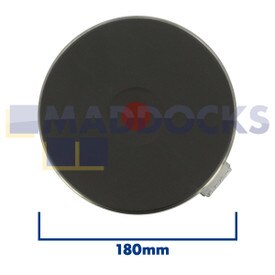 Genuine Original EGO Universal Narrow 4mm Rim Quick Heat Solid Hotplate (180mm & 2000W)