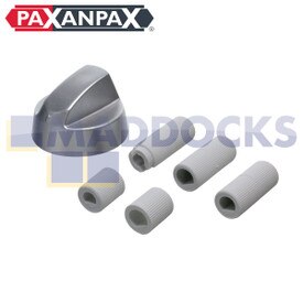 Universal Silver Oven Knob With Five Adapters