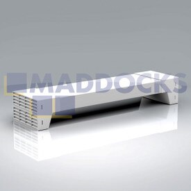 Universal 204x60x500mm Rectangular Return Airbrick Air Box