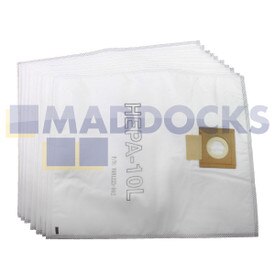 Genuine Original Viper DSU10 Series 10L Type HEPA SMS Microfibre Dust Bags (Pack of 10)