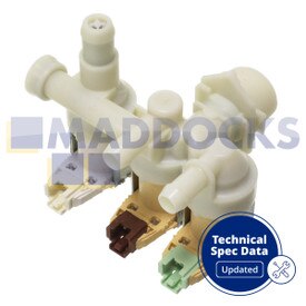 Genuine Original Vestel Produced Russell Hobbs RHWD861400 Type Washer Dryer Triple Water Solenoid Inlet Valve