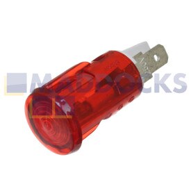 No Longer Available. Discontinued [Genuine Original Russell Hobbs RHCF99B, RHCF103-MD, RHCF142B, RHCF150-MD, RHCF198B, RHCF200-MD Type Red Round Lens Neon Indicator Lamp with Twin Push-Fit Faston Tag Spade Connector Terminals]