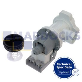 Genuine Original Midea 'TP-65-25-2-39L' Type Permanent Magnet Synchronous Washing Machine Drain Pump & Filter Housing