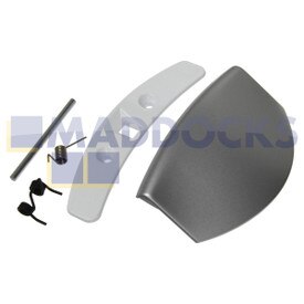 Genuine Original AEG Lavamat; AEG Electrolux L14820; Husqvarna Electrolux QW1460HT Type Silver Door Handle Kit
