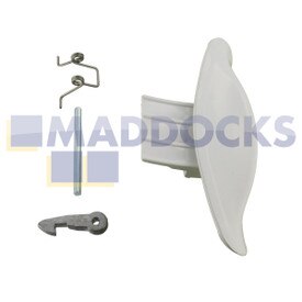 Compatible for Ariston AI, AL, CDE; Creda IWD, IWM; Hotpoint BWD, BWM Series White Door Handle Kit