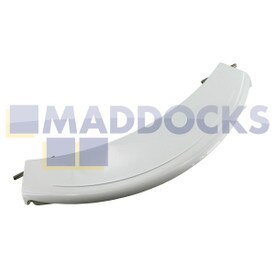 Genuine Original Bosch WAE, WFC, WFL, WFO, WFR, WFX, WFL, WLF, WLX; Siemens WIQ1633, WXD1260, WXLM112 Series White Plastic Door Handle
