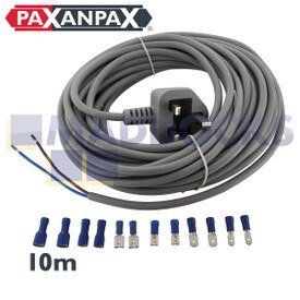 No Longer Available. Order 22-FL-12 [Universal Dyson Grey Cable & 13A Plug Assembly Fitting Kit (2-Core x 1.00mm, 10m)]