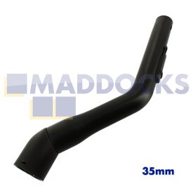 No Longer Available. Order 24-ML-65 [Genuine Original Miele '1st Type' S200, S600 Series Black Plastic Bent End (35mm)]