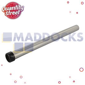 Genuine Original Numatic PPR, NRV, NVQ, HVR, HET, HEN Series Vacuum Cleaner Stainless Steel Extension Rod Tube with Black Plastic Glide for Smooth Fitting (422mm x 32mm)