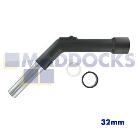 Universal Plastic Bent End with Chrome Insert (32mm)