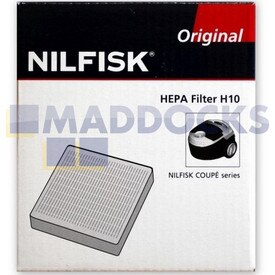 No Longer Available. Order 27-NL-50 [Nilfisk 'H10' Coupe Series HEPA Filter (Pack of 1)]