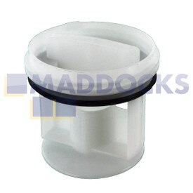 Compatible for Bosch Fluff Filter for 51-BS-51 Bosch WFLI, WFX, WFXI; Neff W5320, W5340; Siemens WIQ1434, WXLI, WXLS162 Series Drain Pump Base & Filter Housing Assembly