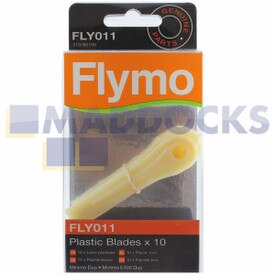 No Longer Available. Discontinued [Genuine Original Flymo Plastic Blades (Pack of 10) (FLY011)]