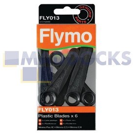 No Longer Available. Discontinued [Genuine Original Flymo Plastic Blades (Pack of 6) (FLY013)]