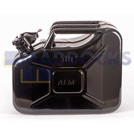 Compatible Universal Application 10L Black Metal Fuel Can (FCB10)