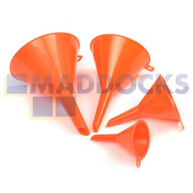 Compatible Universal Application Fuel Funnel (Pack of 4, 50mm, 70mm, 95mm, 115mm) (FS004)