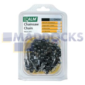 Universal Multi-Model Fitting ‘CH056’ 40cm, 16”, 56 Drive Link Type Chainsaw Chain Blade (3/8” Pitch, 0.050” Gauge)