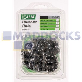 Universal Multi-Model Fitting ‘CH060’ 45cm, 18”, 60 Drive Link Type Chainsaw Chain Blade (3/8” Pitch, 0.050” Gauge)