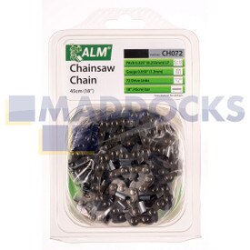 Universal Multi-Model Fitting ‘CH072’ 45cm, 18”, 72 Drive Link Type Chainsaw Chain Blade (0.325” Pitch, 0.050” Gauge)